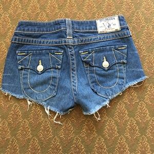 True Religion size 26 Denim Cut-offs